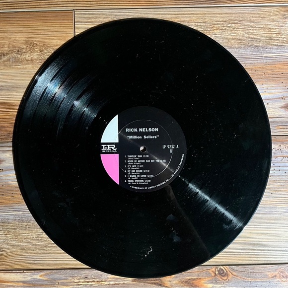 Rick Nelson Million Sellers LP 1964 Stereo Vinyl Imperial Records - Picture 4 of 4